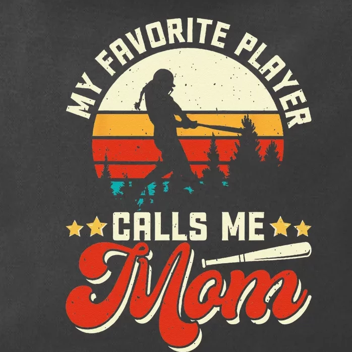 My Favorite Baseball Player Calls Me Mom Mothers Day Zip Tote Bag