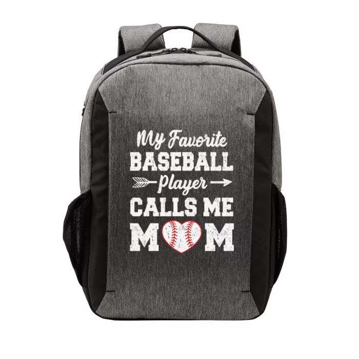 My Favorite Baseball Player Calls Me Mom Mother's Day Vector Backpack