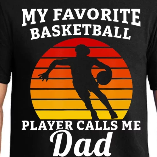 My Favorite Basketball Player Calls Me Dad Basketball Player Pajama Set