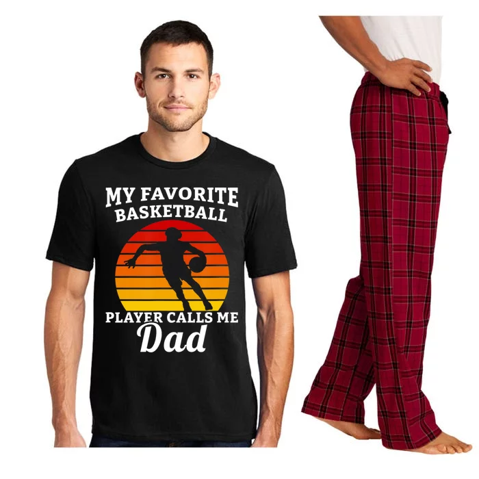 My Favorite Basketball Player Calls Me Dad Basketball Player Pajama Set