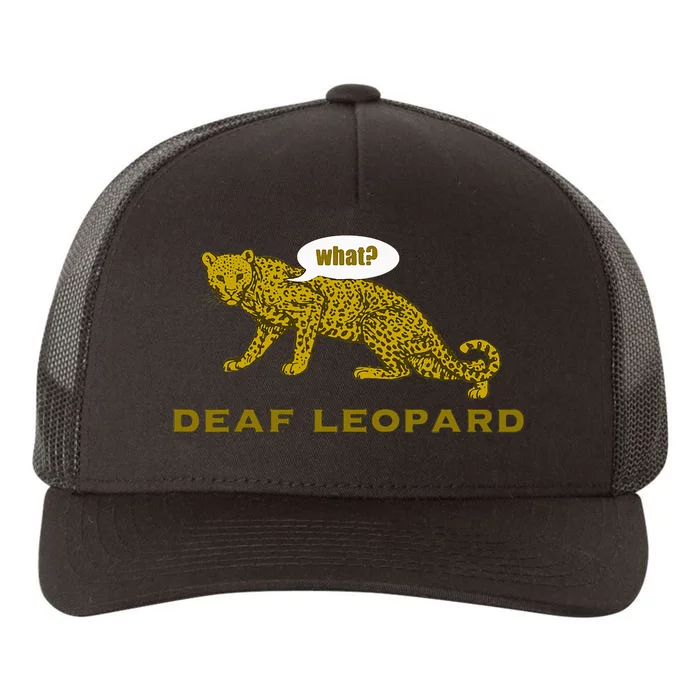 Music Funny Band Pun Deaf Leopard Joke Yupoong Adult 5-Panel Trucker Hat