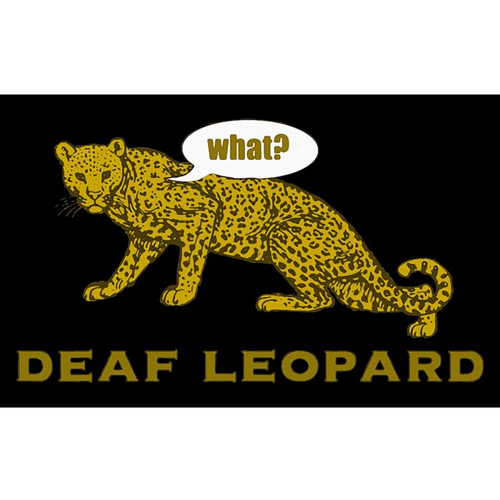 Music Funny Band Pun Deaf Leopard Joke Bumper Sticker