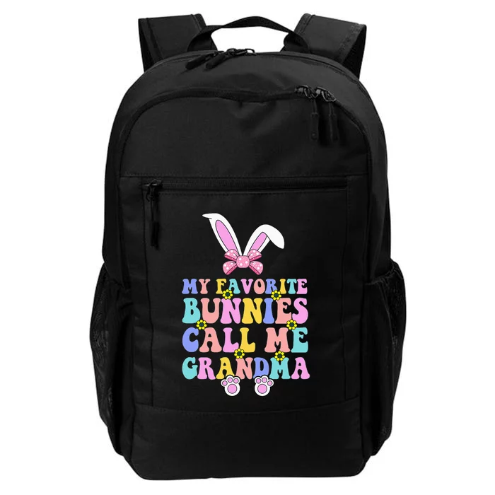 My Favorite Bunnies Call Me Grandma Easter Day Daily Commute Backpack