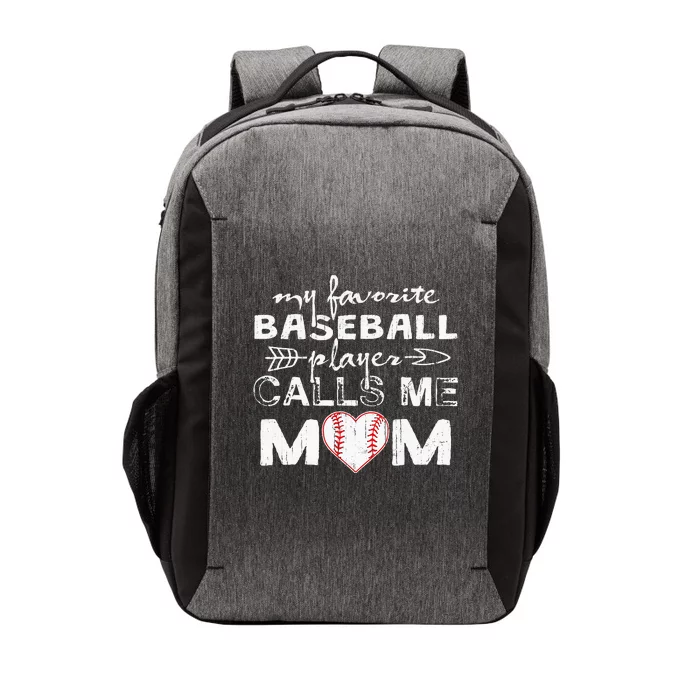 My Favorite Baseball Player Calls Me Mom Mothers Day Vector Backpack