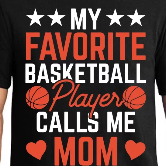 My Favorite Basketball Player Calls Me Mom Match Team Coach Gift Pajama Set