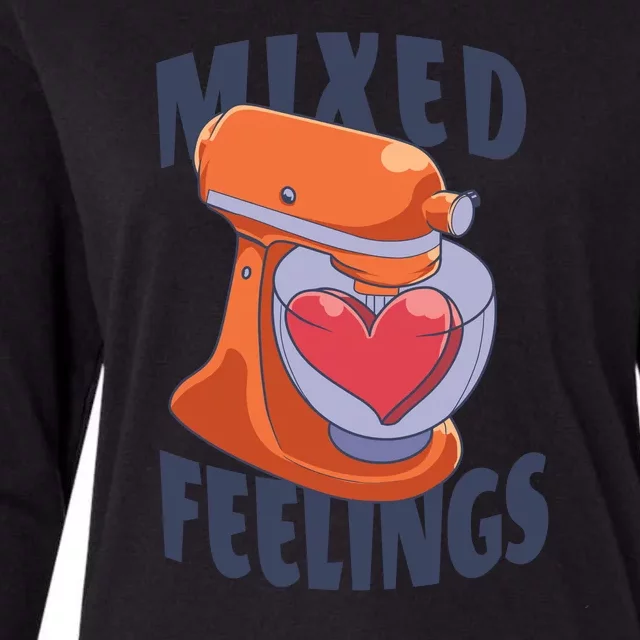 Mixed Feelings Baking Womens Cotton Relaxed Long Sleeve T-Shirt