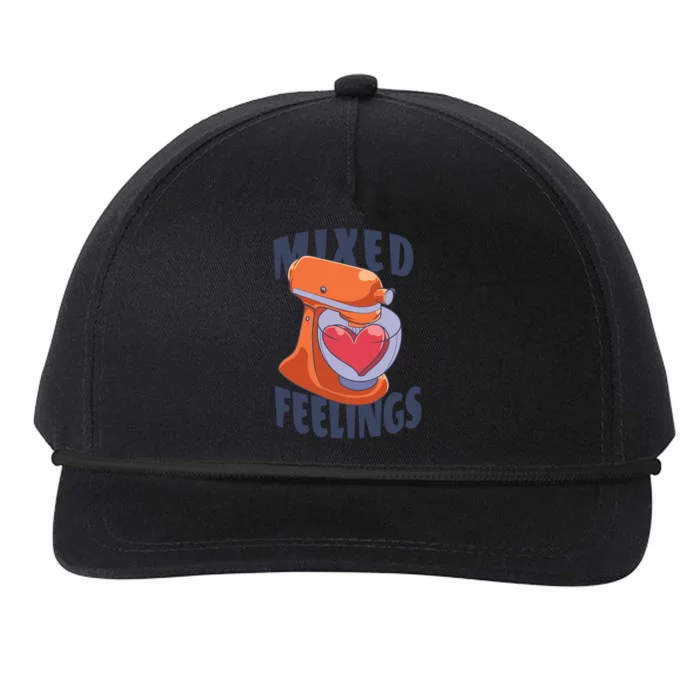 Mixed Feelings Baking Snapback Five-Panel Rope Hat