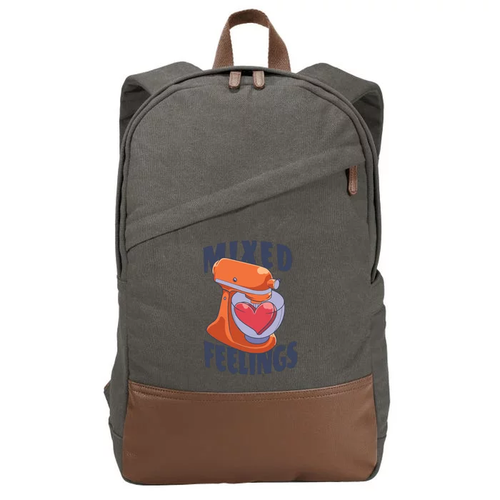 Mixed Feelings Baking Cotton Canvas Backpack