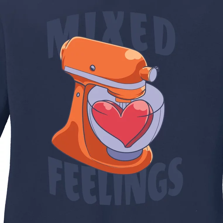 Mixed Feelings Baking Ladies Long Sleeve Shirt