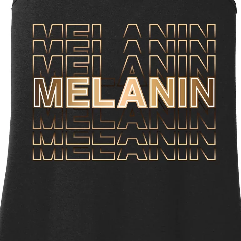 Melanin For Black History Month Gift Ladies Essential Tank