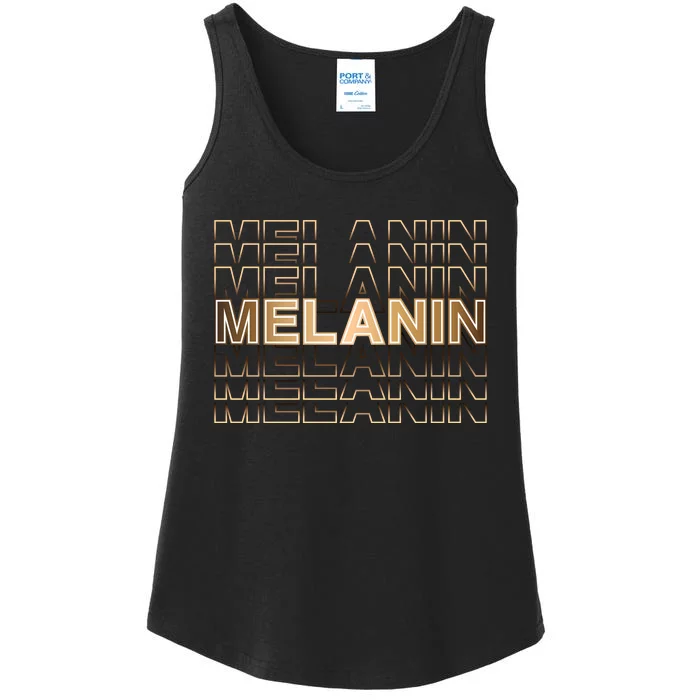 Melanin For Black History Month Gift Ladies Essential Tank