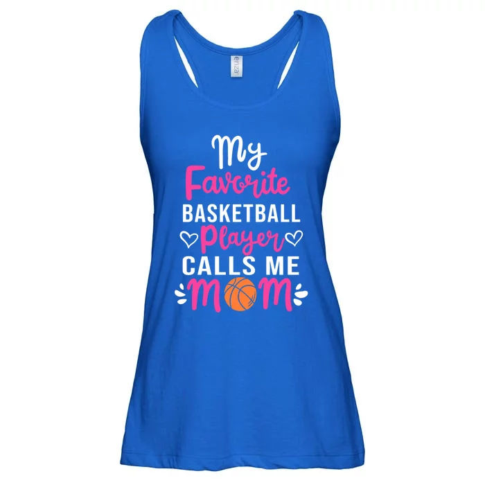 My Favorite Basketball Player Calls Me Mom Mothers Day Cute Gift Ladies Essential Flowy Tank