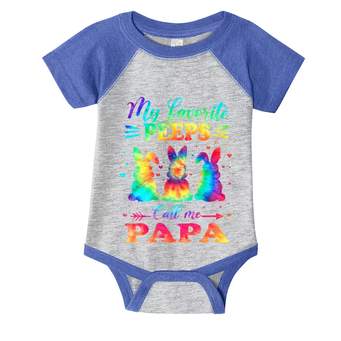 My Favorite Bunnies Call Me Papa Easter Tie Dye Gift Infant Baby Jersey Bodysuit