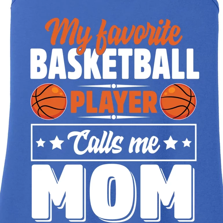 My Favorite Basketball Player Calls Me Mom Mother's Day Gift Ladies Essential Tank