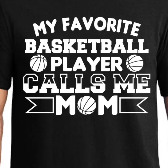 My Favorite Basketball Player Calls Me Mom Gift Pajama Set