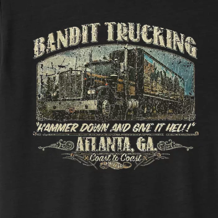 Men Funny Bandit Trucking 1977 Family Distressed ChromaSoft Performance T-Shirt