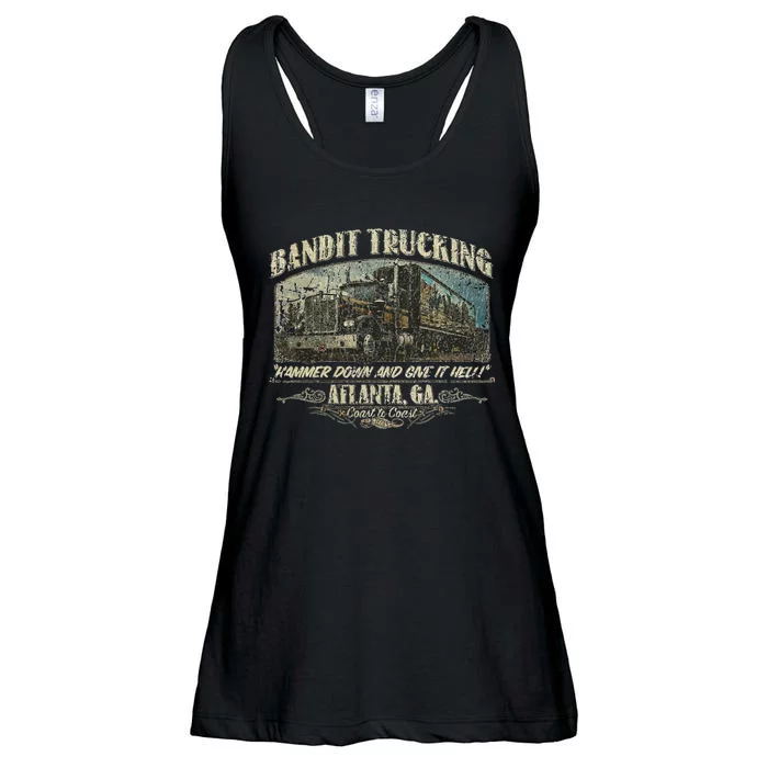 Men Funny Bandit Trucking 1977 Family Distressed Ladies Essential Flowy Tank