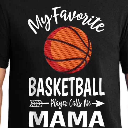 My Favorite Basketball Player Calls Me Mama Mothers Day Gift Pajama Set