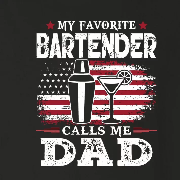 My Favorite Bartender Calls Me Dad Fathers Day Gift Toddler Long Sleeve Shirt