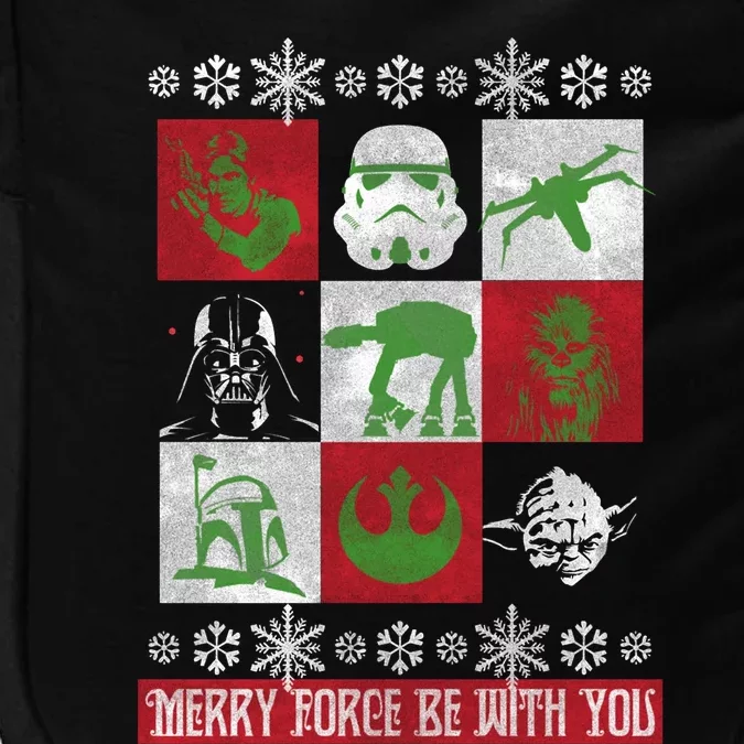 Merry Force Be With You Christmas Long Sleeve Long Sleeve Impact Tech Backpack