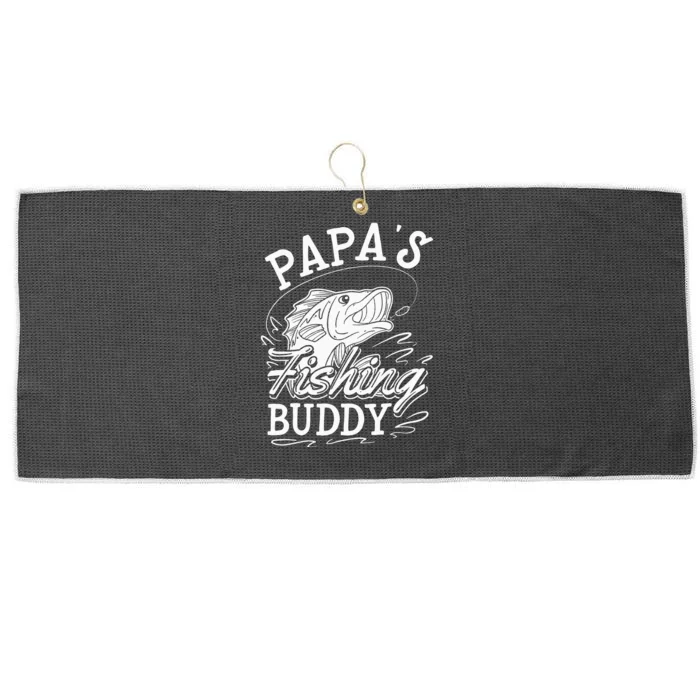 My Fishing Buddies Call Me Papa Father's Day Large Microfiber Waffle Golf Towel