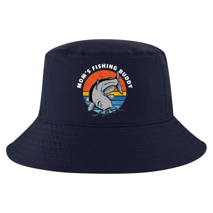 Mom's Fishing Buddy Catfish Graphic Gift Cool Comfort Performance Bucket Hat