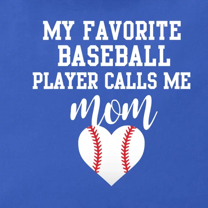 My Favorite Baseball Player Calls Me Mom Gift Zip Tote Bag