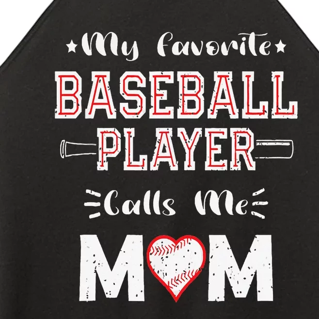 My Favorite Baseball Player Calls Me Mom Women’s Perfect Tri Rocker Tank