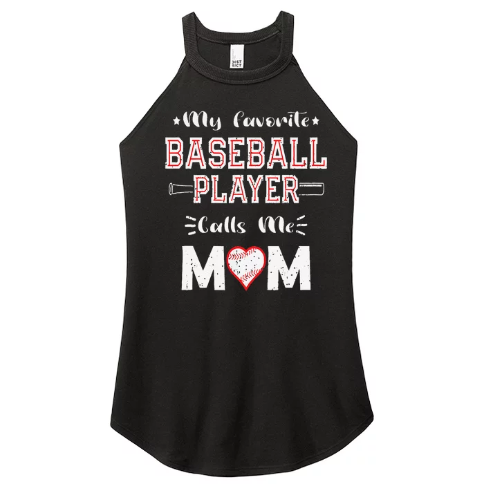 My Favorite Baseball Player Calls Me Mom Women’s Perfect Tri Rocker Tank