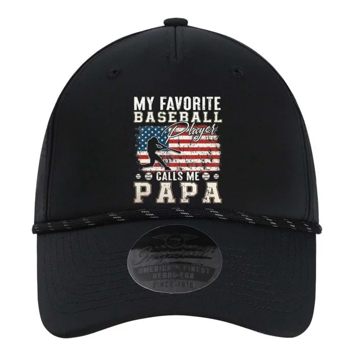 My Favorite Baseball Player Calls Me Papa American Flag Performance The Dyno Cap