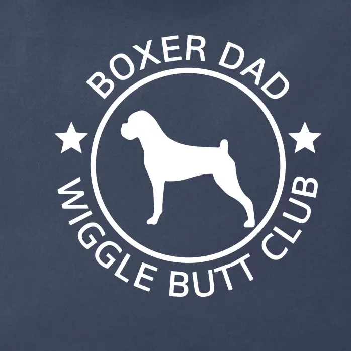 Men Funny Boxer Dad Wiggle Butt Club Fathers Day T Zip Tote Bag