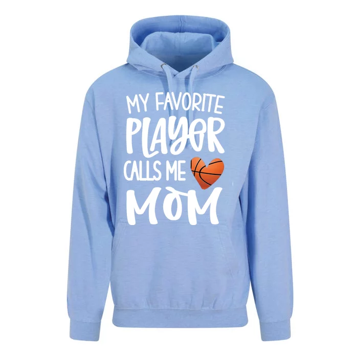 My Favorite Basketball Player Calls Me Mom Basketball Mom Meaningful Gift Unisex Surf Hoodie