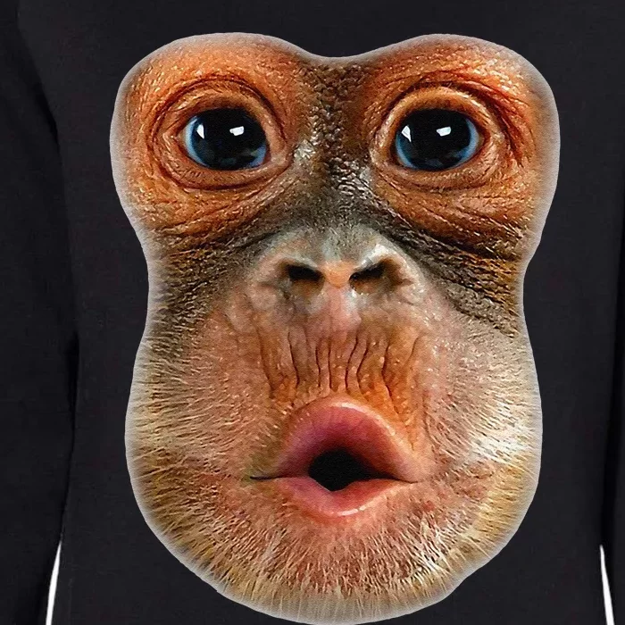 Monkey Face Breath Funny Womens California Wash Sweatshirt