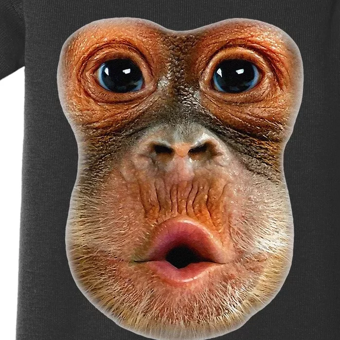 Monkey Face Breath Funny Baby Bodysuit