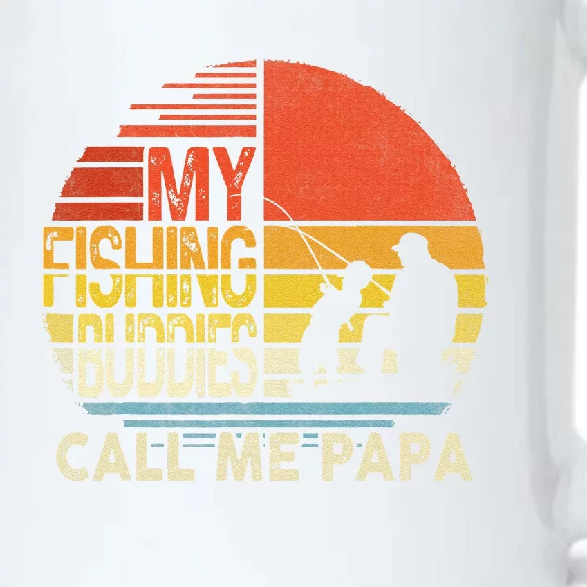 My Fishing Buddies Call Me Papa Fathers Day Black Color Changing Mug