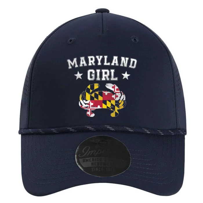 Maryland Flag Blue Crab State Pride Retro Tee Performance The Dyno Cap