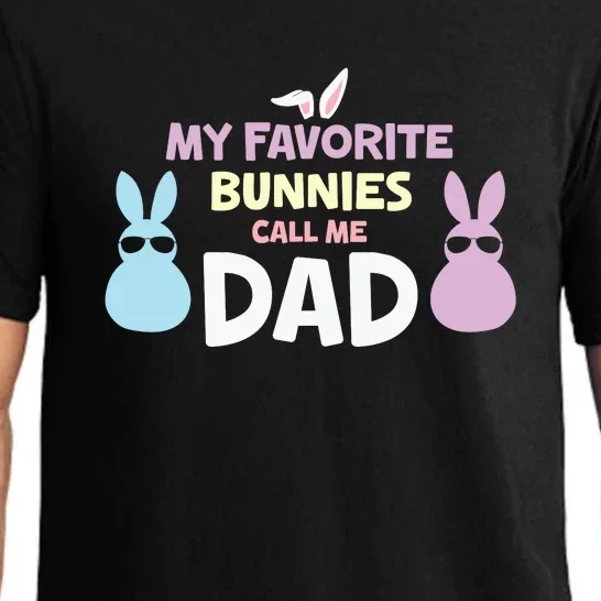 My Favorite Bunnies Call Me Dad Easter Father's Day Easter Day Pajama Set