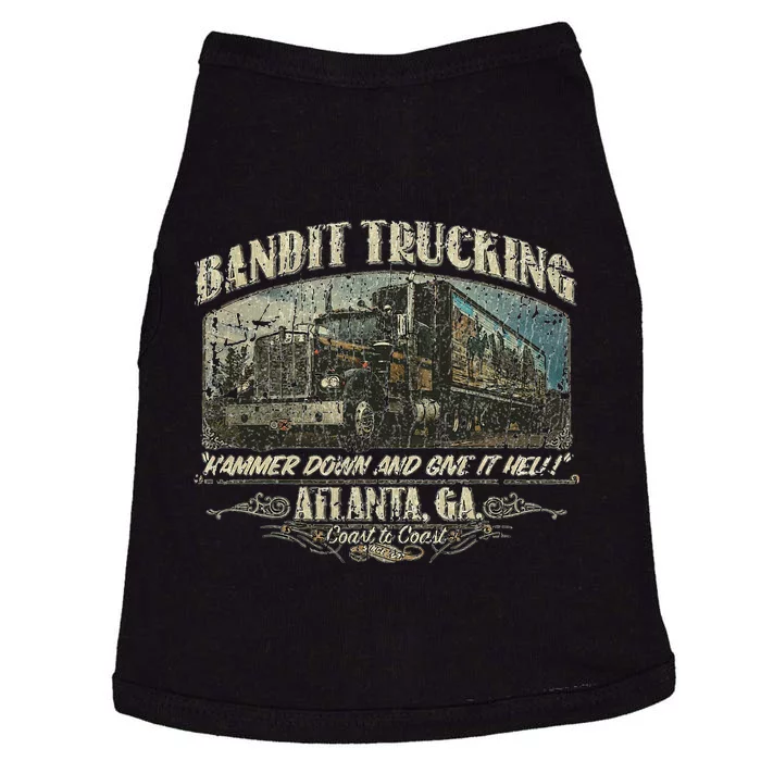 Men Funny Bandit Trucking 1977 Family Distressed Doggie Tank