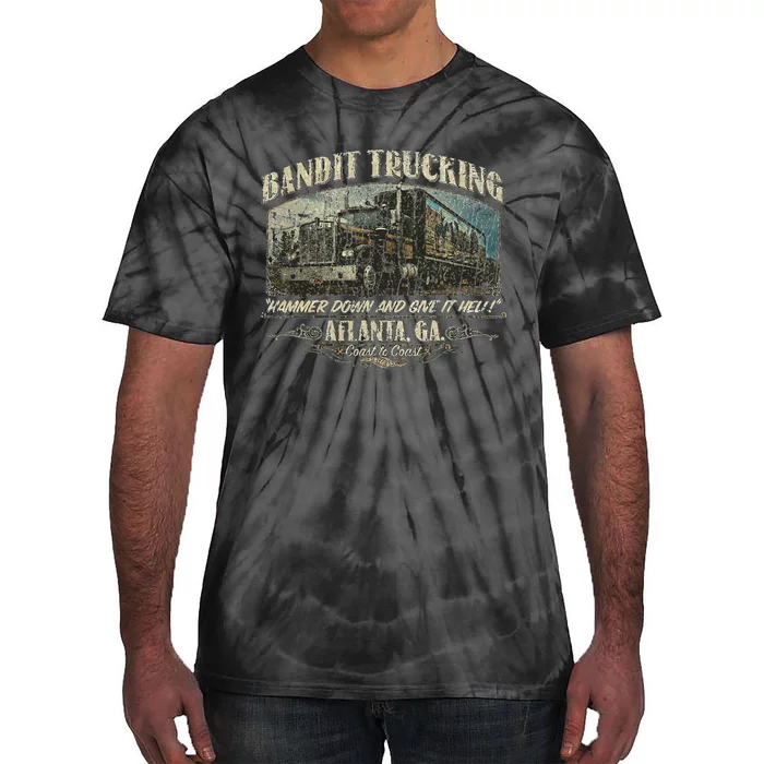 Men Funny Bandit Trucking 1977 Family Distressed Tie-Dye T-Shirt