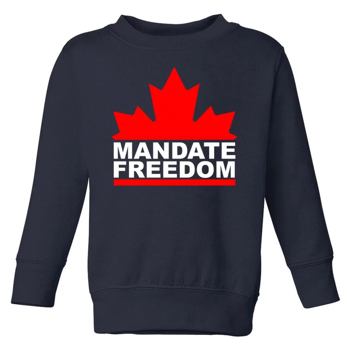 Mandate Freedom Candian Toddler Sweatshirt