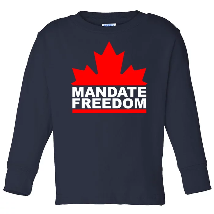 Mandate Freedom Candian Toddler Long Sleeve Shirt