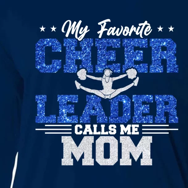 My Favorite Cheerleader Calls Me Mom Cheer Mom Cooling Performance Long Sleeve Crew