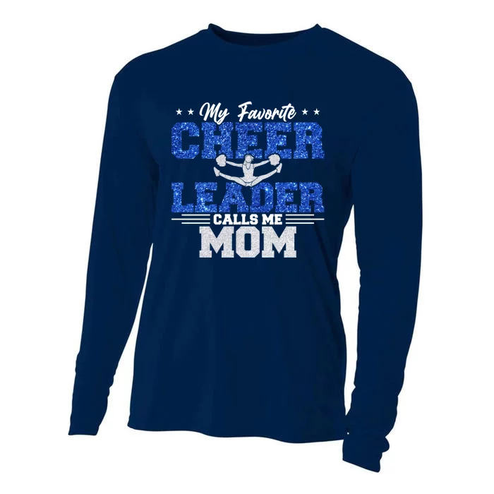 My Favorite Cheerleader Calls Me Mom Cheer Mom Cooling Performance Long Sleeve Crew