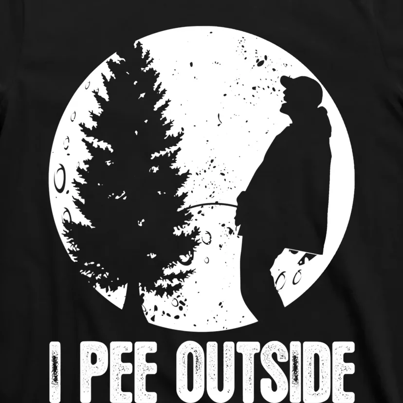 Mens Funny Camping Shirts For Men I Pee Outside Inappropriate TShirt T-Shirt