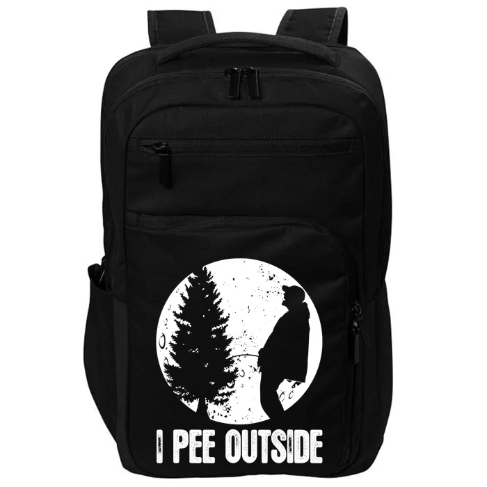 Mens Funny Camping Shirts For Men I Pee Outside Inappropriate TShirt Impact Tech Backpack