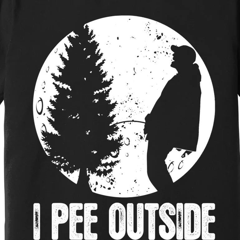 Mens Funny Camping Shirts For Men I Pee Outside Inappropriate TShirt Premium T-Shirt