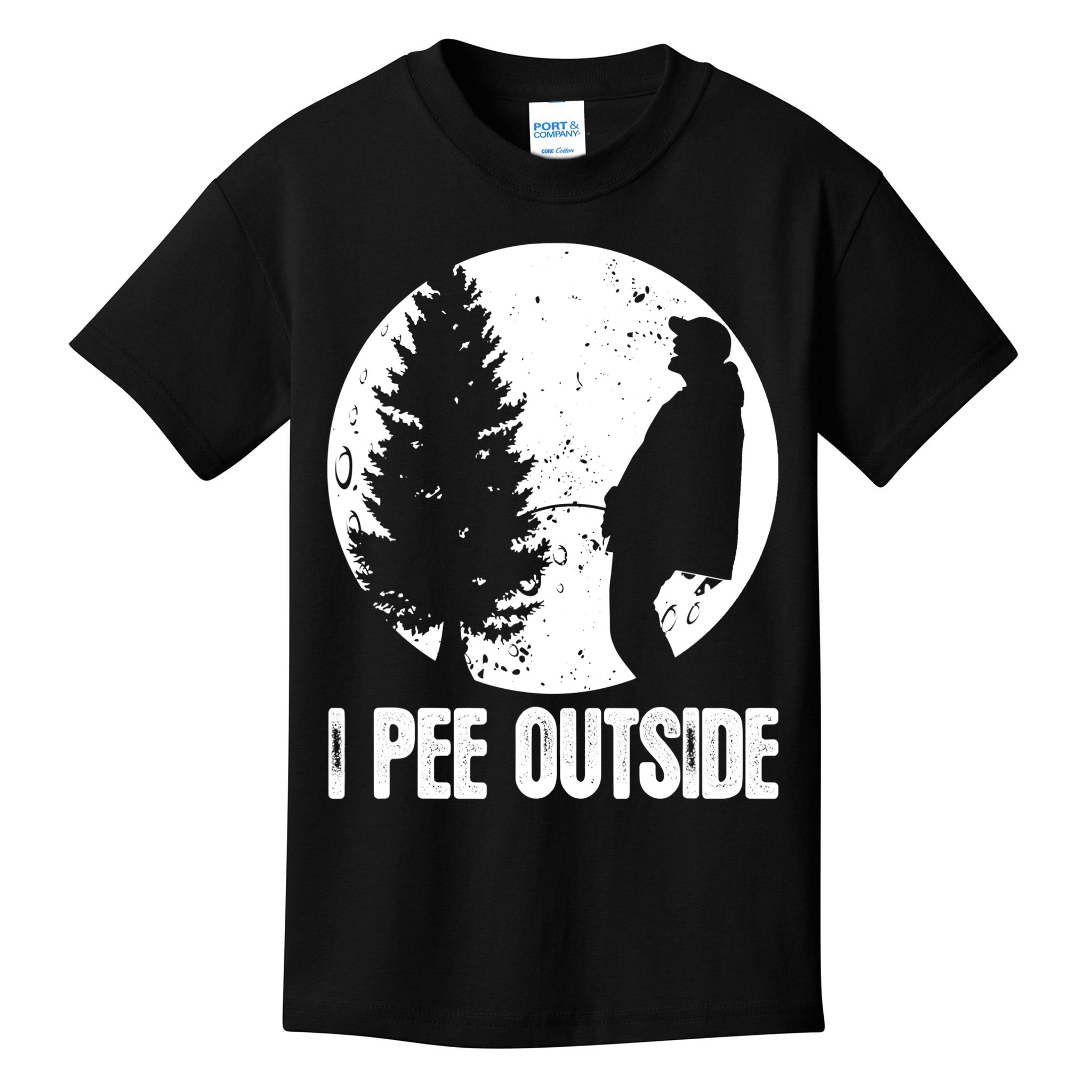 Mens Funny Shirts For I Pee Outside Inappropriate TShirt Kids T- Shirt | TeeShirtPalace