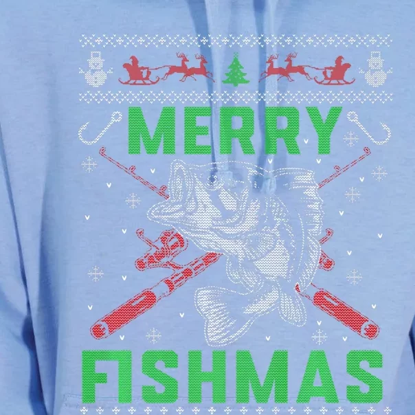 Merry Fishmas Christmas Sweater Fishers Unisex Surf Hoodie