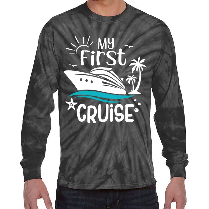 My First Cruise Family Matching Tie-Dye Long Sleeve Shirt