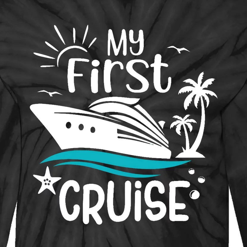 My First Cruise Family Matching Tie-Dye Long Sleeve Shirt